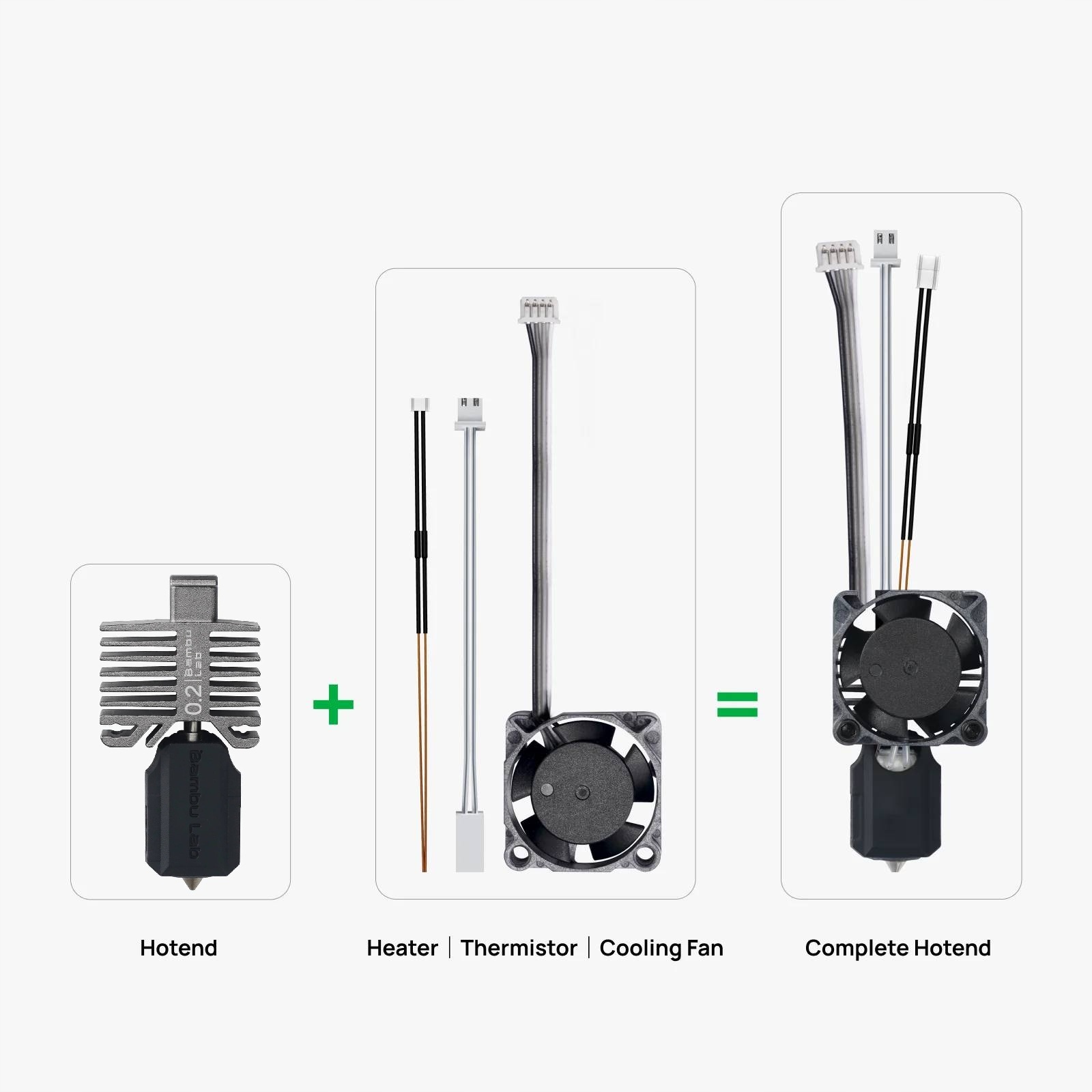 Originální kompletní Hotend 0,2 mm Bambu Lab X1C Nerezová ocel FAH004