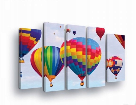 Obraz 150x100 Balóny let obloha farby sloboda sen dobrodružstvo výška