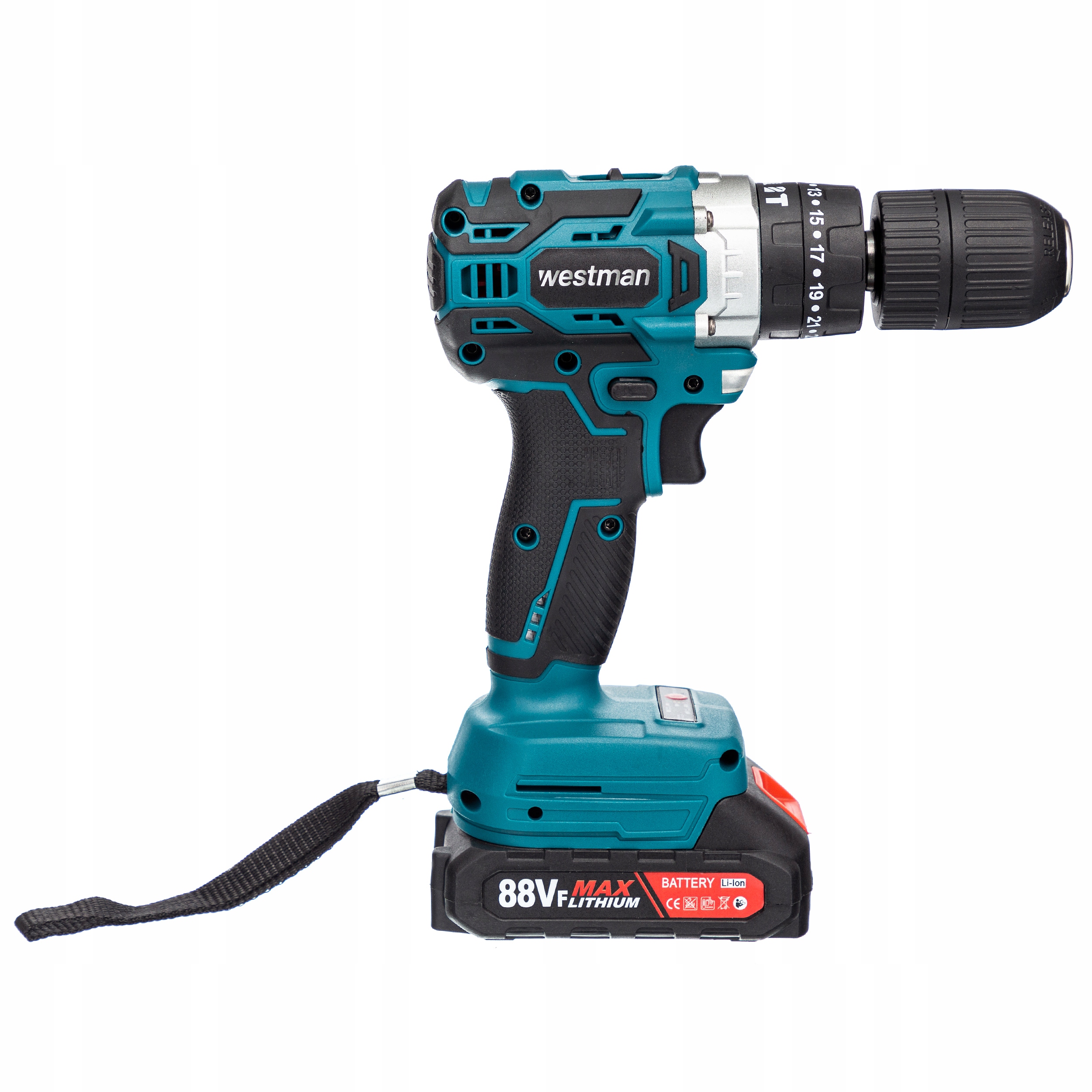 WKRĘTARKO WIERTARKA UDAROWA ELEKTRYCZNA AKUMULATOROWA WESTMAN 2xakumulator Kod producenta 6214