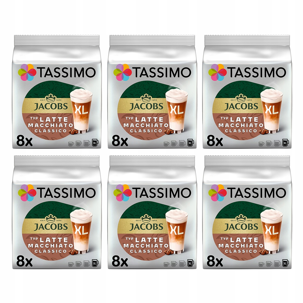 Kapsułki Tassimo Jacobs Latte Macchiato Classico 5+1
