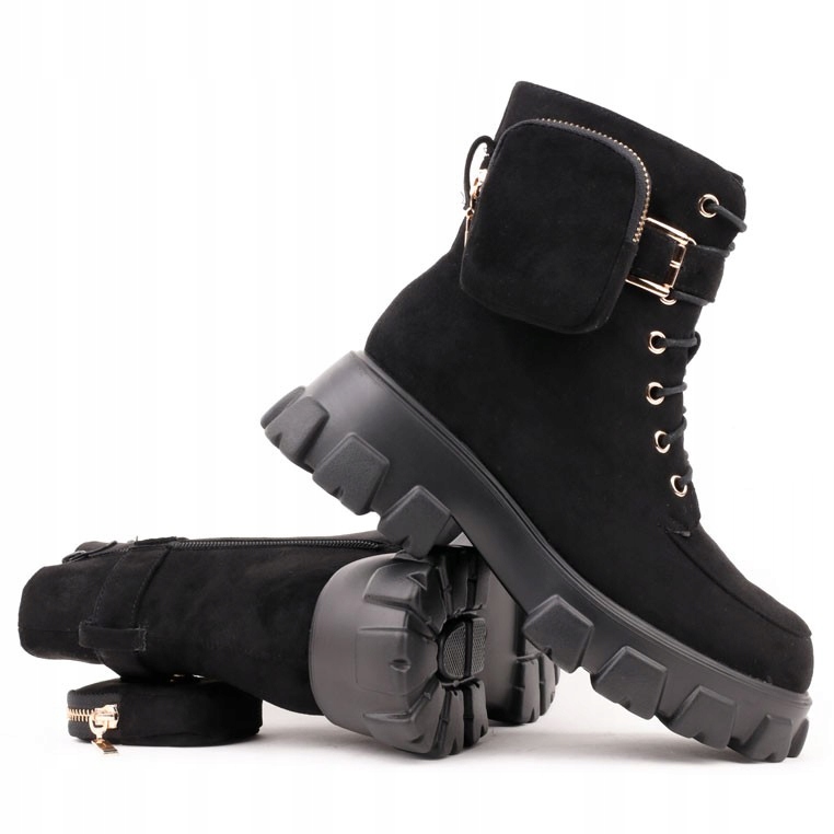 

Botki Damskie Buty Zimowe Trapery Workery