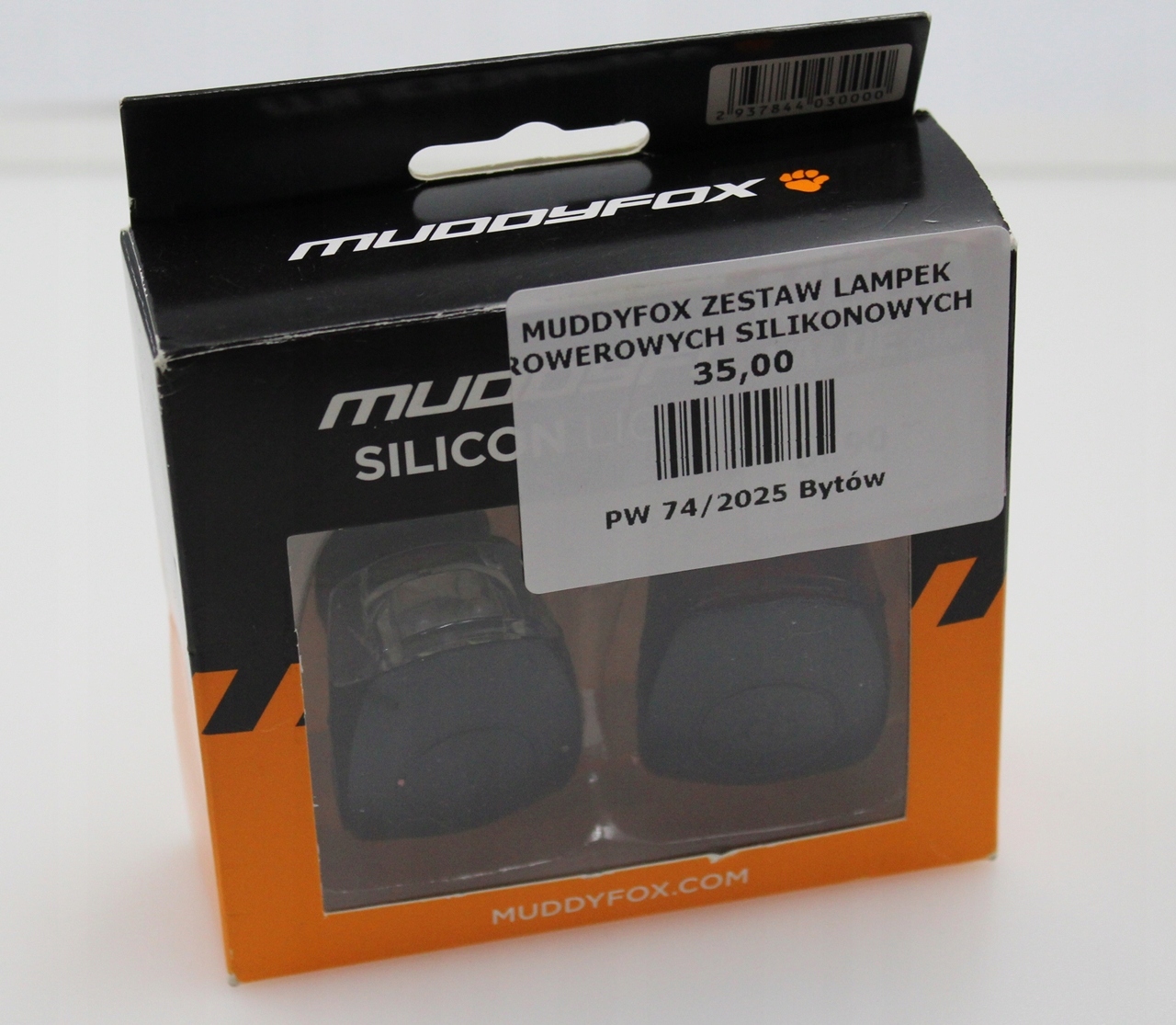 Muddyfox Zestaw lampek rowerowych silikonowych