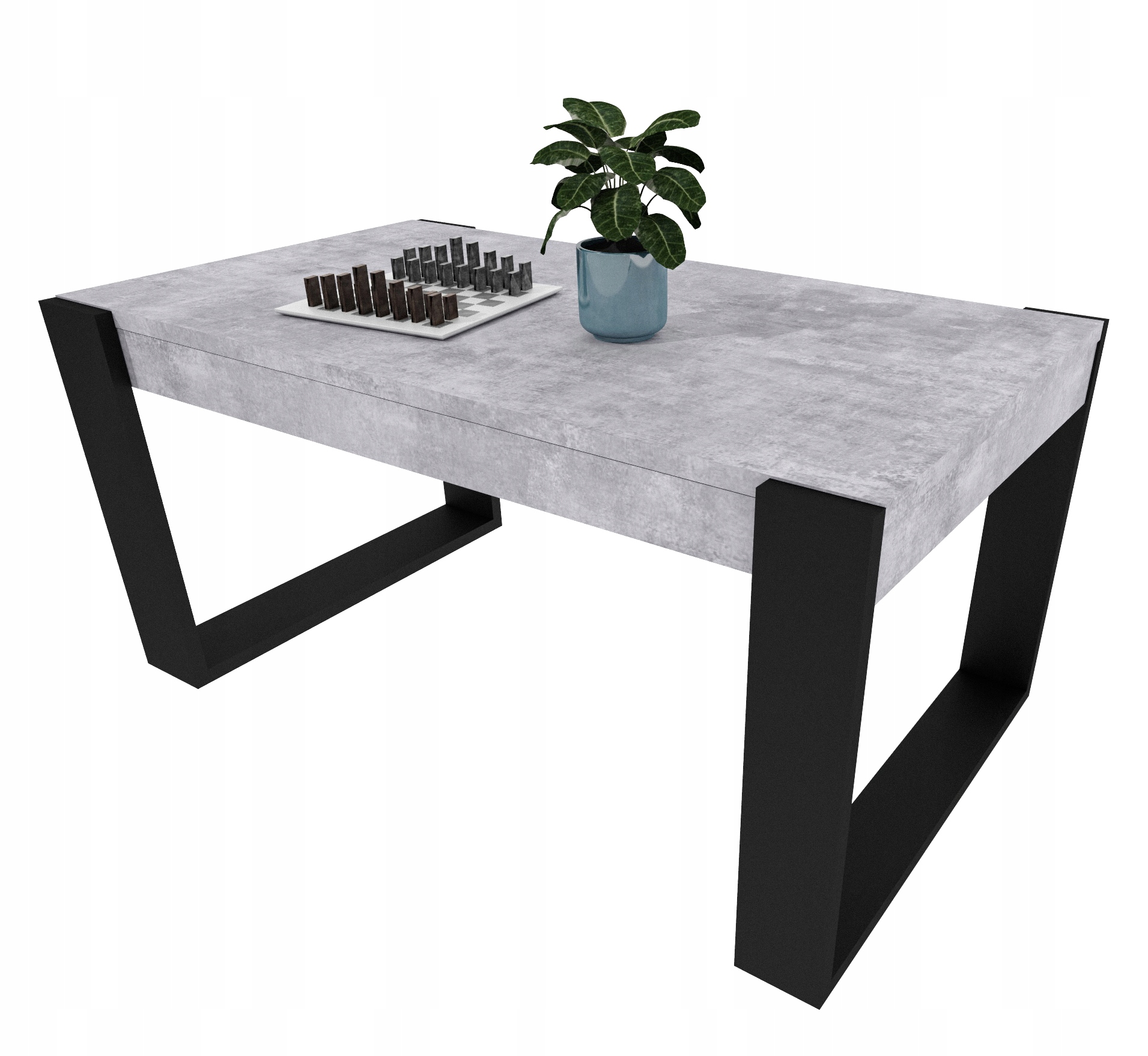 Konferenční stolek lavice stůl retro loft obývací pokoj pracovna beton kámen Karo II