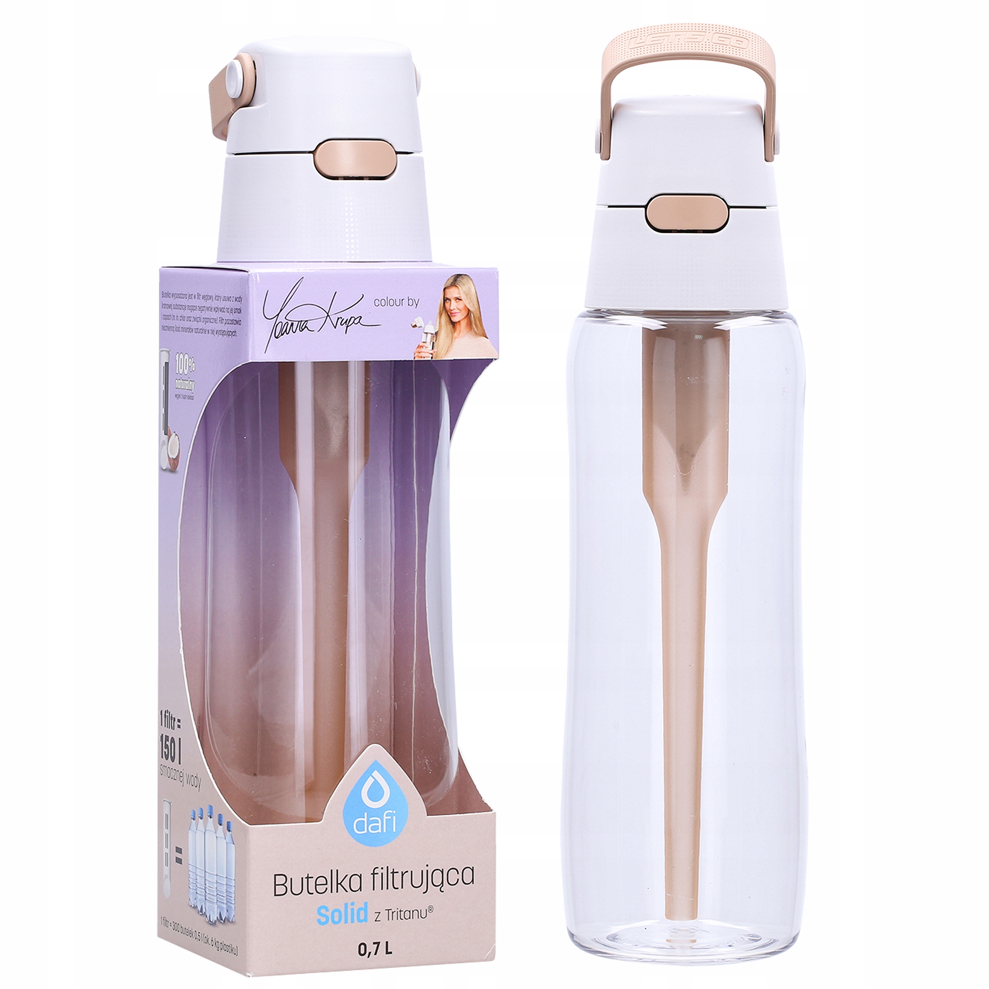 

Butelka Dafi Solid 0,7l cappuccino by Joanna Krupa
