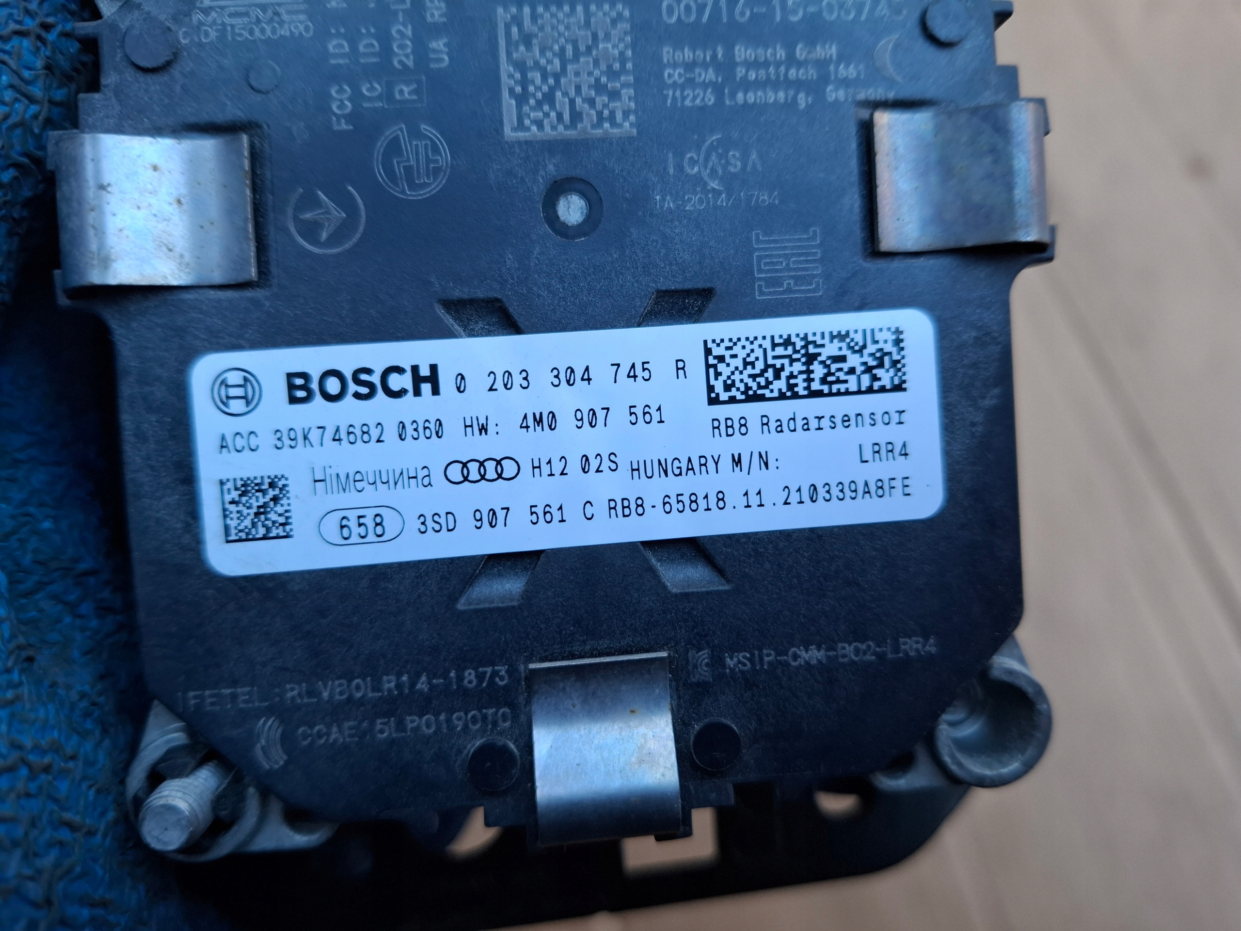 RADAR Sensor DISTRONIC BENTLEY CONTINENTAL GT 21r
