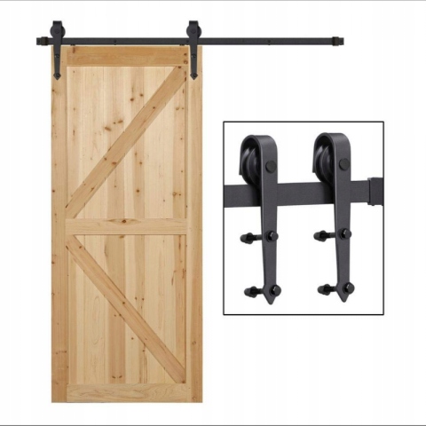 SYSTEM DRZWI PRZESUWNYCH W STYLU LOFT RUSTYKALNY SKANDYNAWSKI STRZAŁA Marka Kut-Met