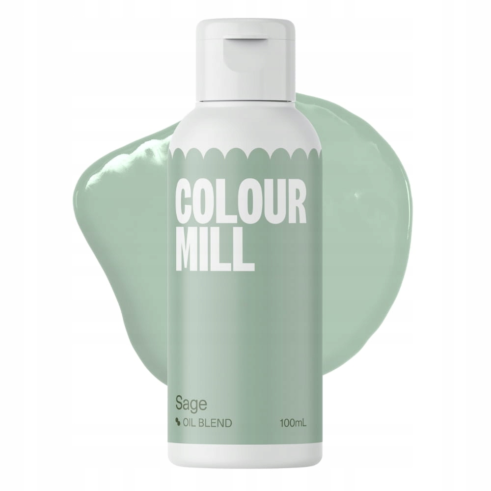 Barwnik spożywczy do mas tłustych Colour Mill 100ml Sage Zielony Szałwiowy