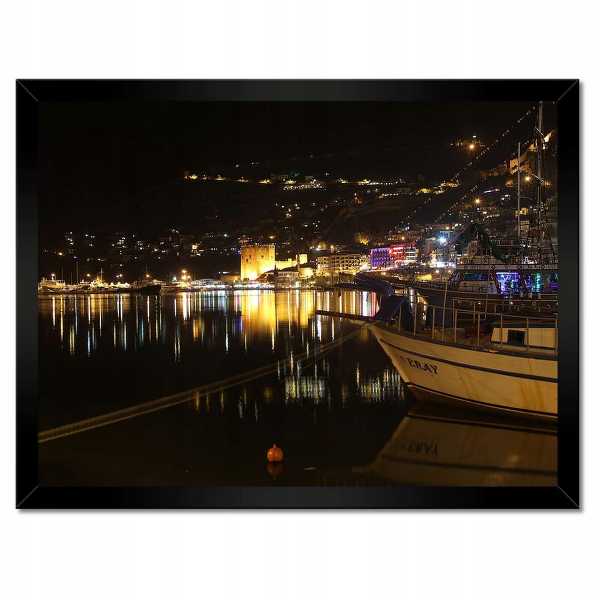 Plakáty v rámu 40x30 Antalya v noci Výlet
