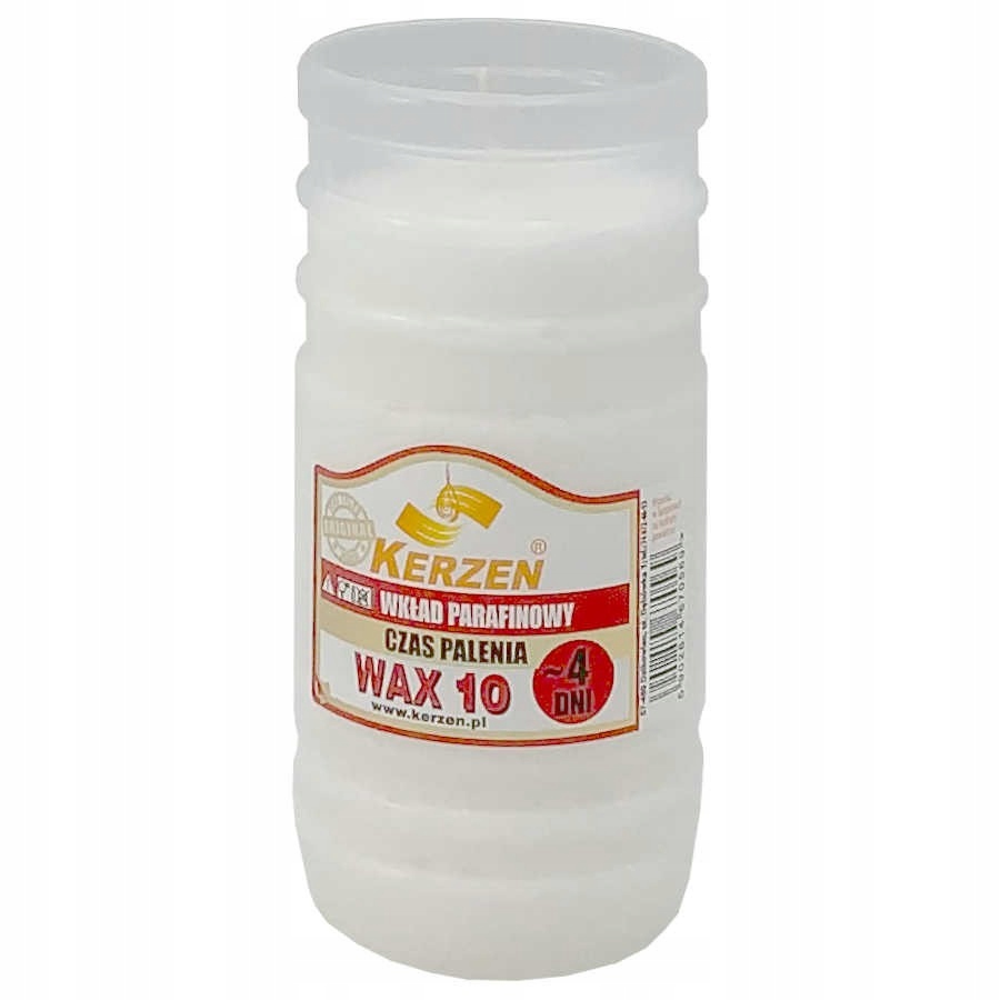 

Wkład do zniczy Kerzen Wax 10 96h 1szt.