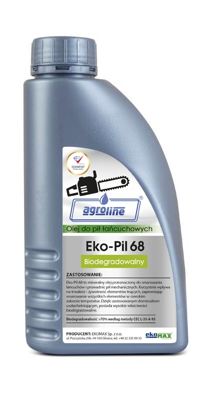 

Olej do łańcuchów i prowadnic Eko-pil 68 1L