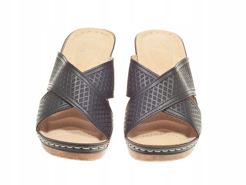 KLAPKI DAMSKIE ELASTYCZNA PODESZWA H033 Negro r.41 Rozmiar 41