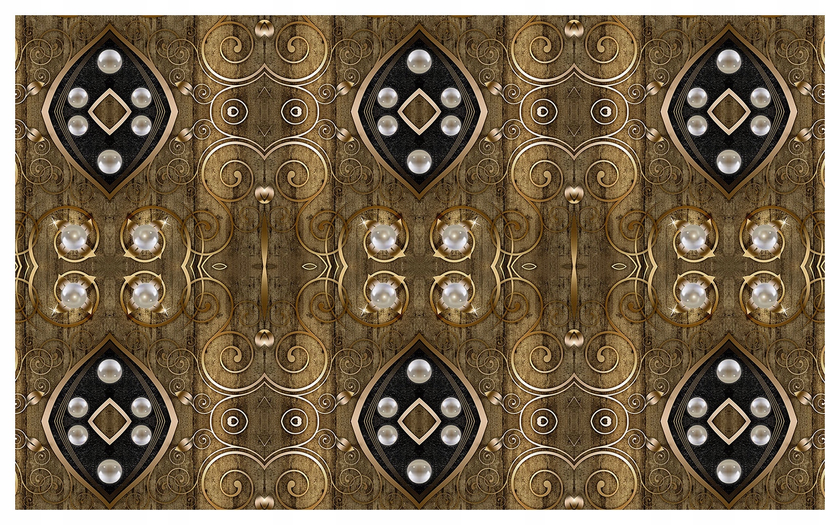 Fototapeta Zlaté kosoštvorce Art déčo luxus na drevenom pozadí 416x254 lepidlo