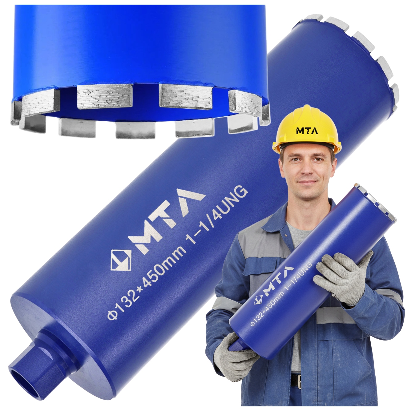 Koronka Diamentowa Wiertło Koronowe Do Betonu Wiertnicy Otwornica 132MM Hq