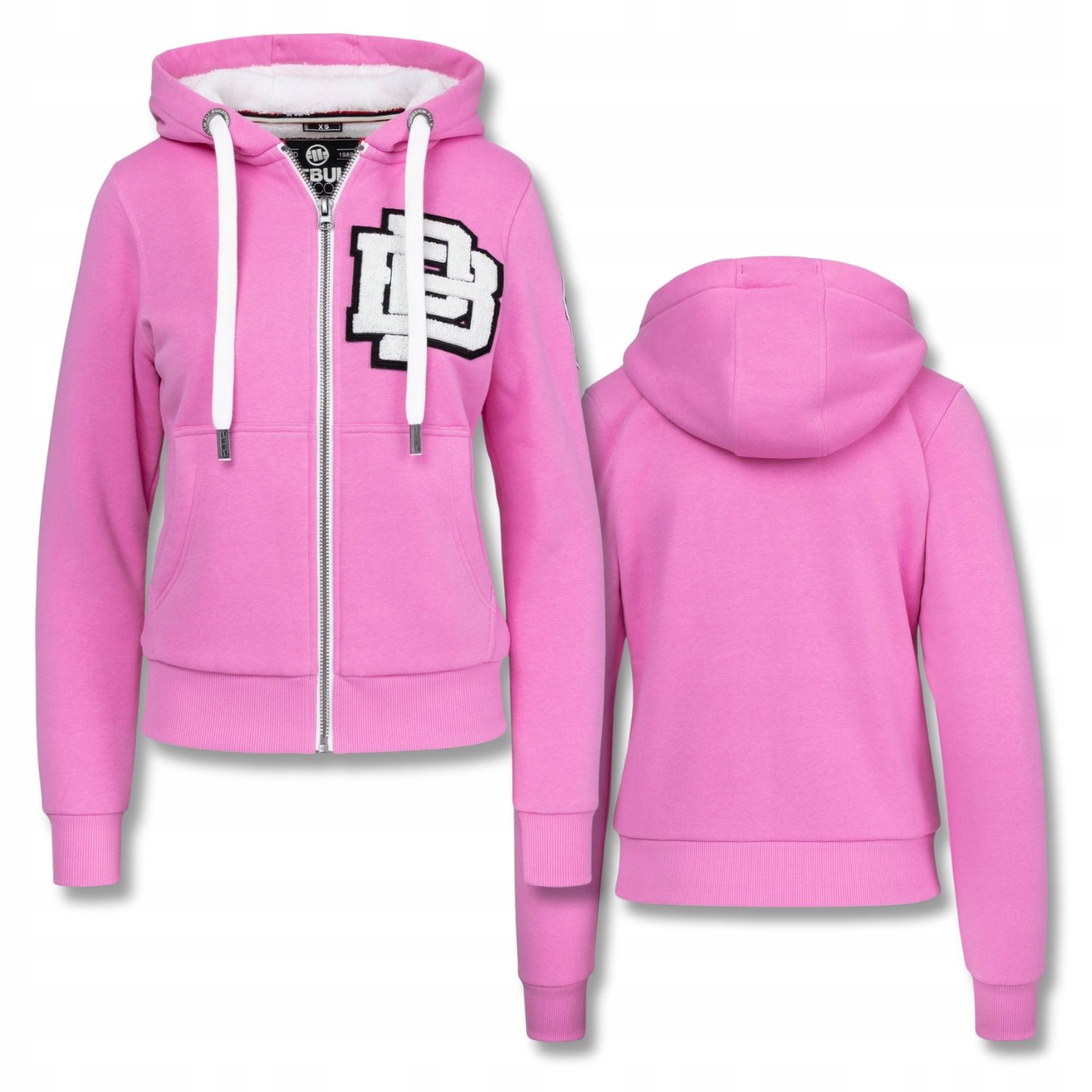 Dámská Rozepínací Mikina s kapucí Pitbull Ruffina Pb s hustou a hřejivou Kožíšek