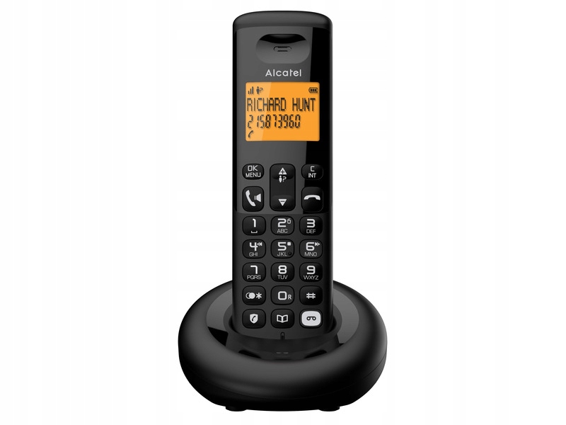 Telefon bezprzewodowy Alcatel E260 Czarny