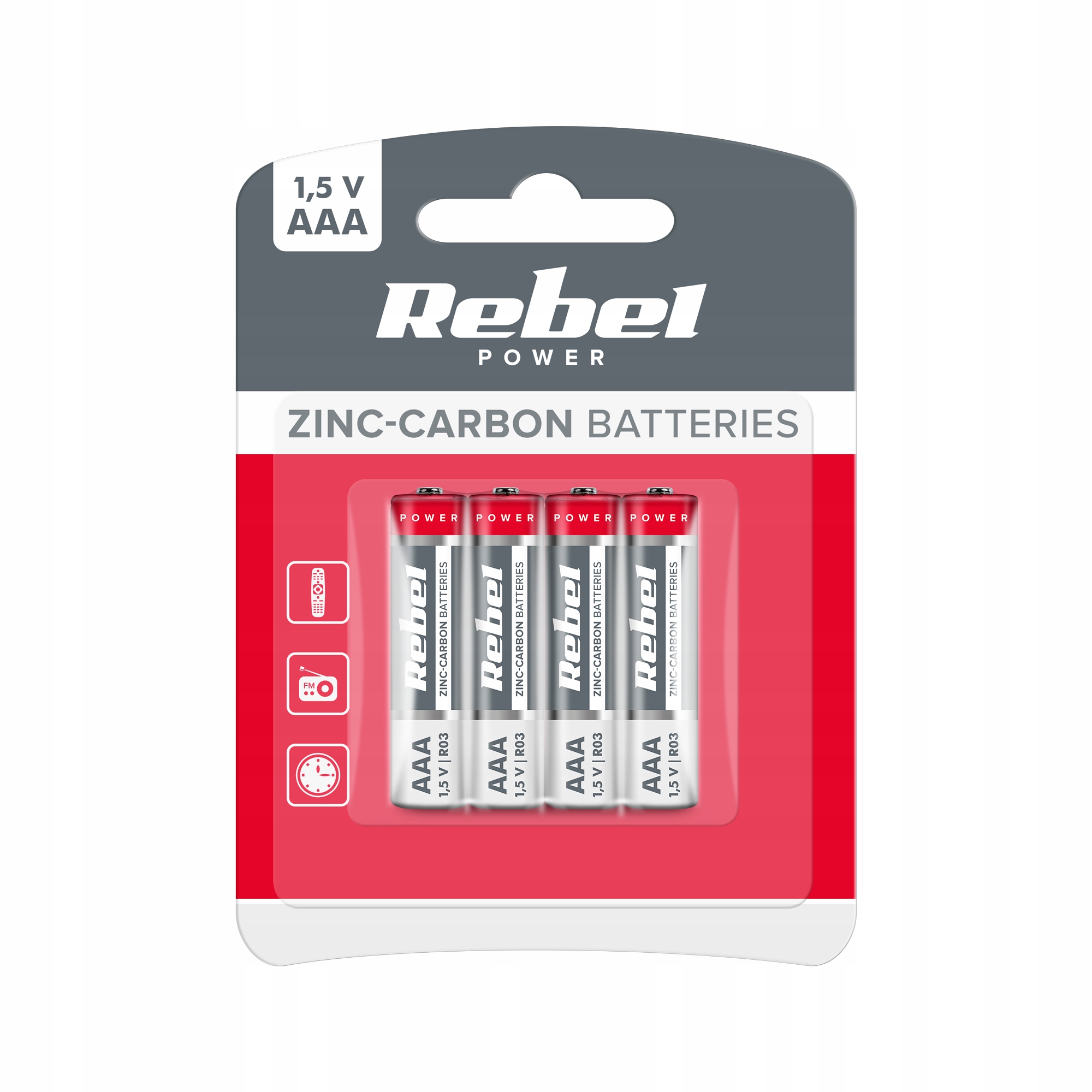 Bateria cynkowo-węglowa Vipow AAA (R3) 4 szt.