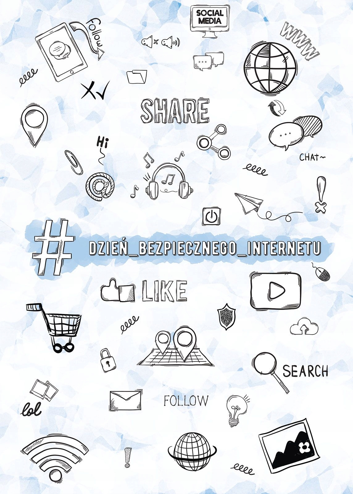 

Plakat Dzień Bezpiecznego Internetu 50x70 cm