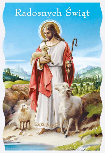 POCZTÓWKA KARTKA WIELKANOC WYCINANA ŚWIĘTA 1 SZT.