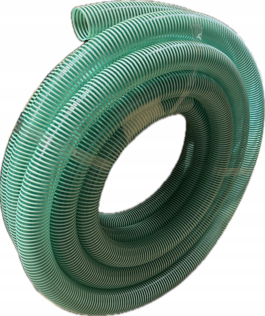 WĄŻ SSAWNY PCV DO WODY POMPY ZBROJONY FI 100 MM 4" ROLKA 15 M