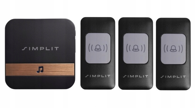 

Dzwonek bezprzewodowy do drzwi 3x nadajnik IP44