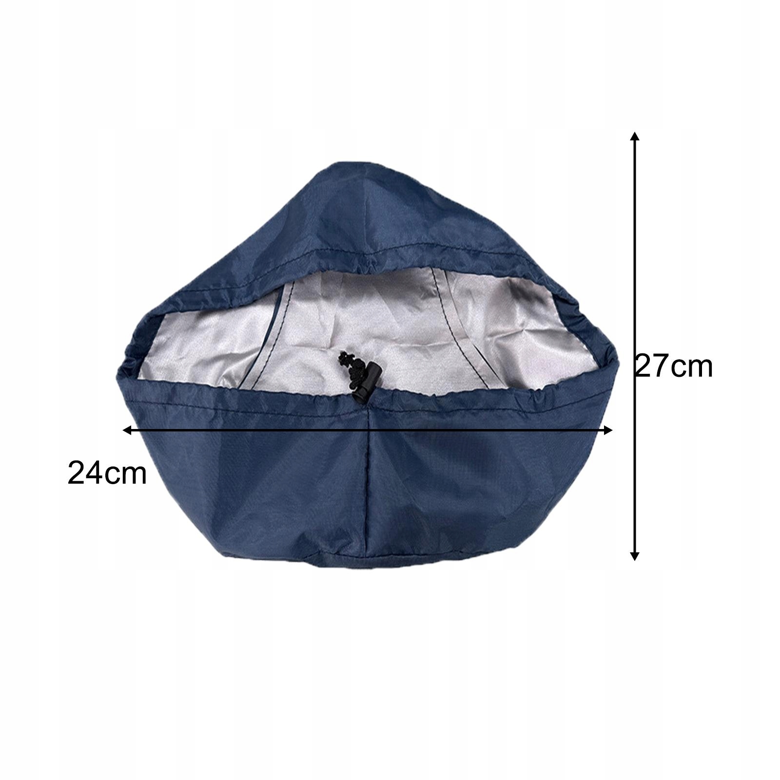 Pokrowiec na siodełko rowerowe ze ściągaczem granatowy Szerokość 8 mm