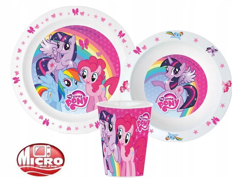 

Zestaw obiadowy naczyń My Little Pony Kucyki śniad