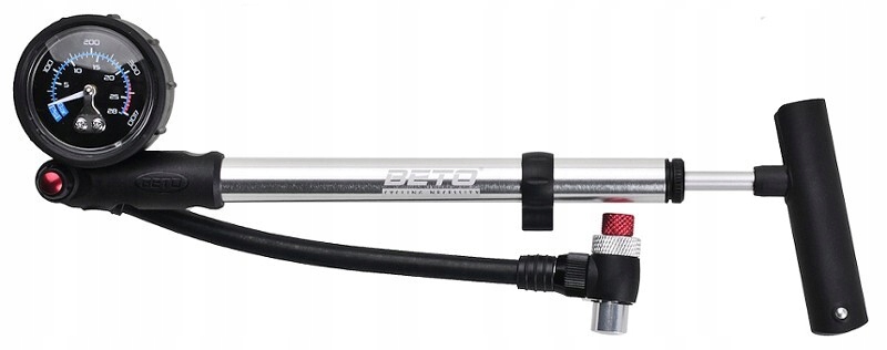 Pompka do amortyzatora Beto 400 Psi 28 bar z manometrem zawór Av 260mm
