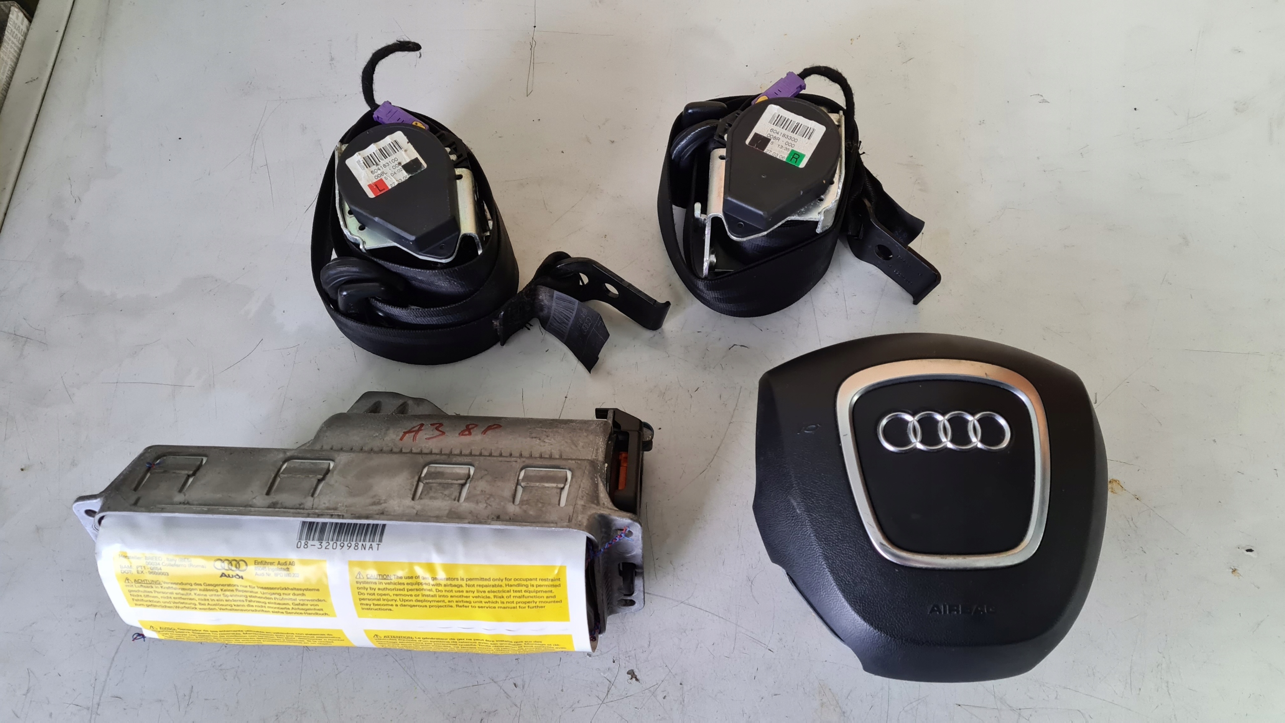 подушки безопасности AIR комплект. Audi A3 8P