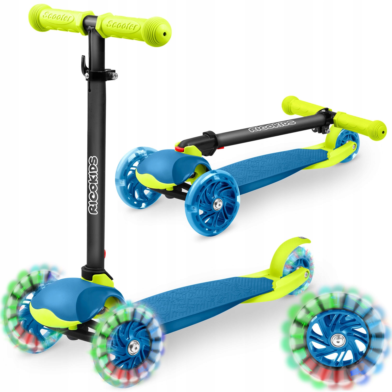 

Hulajnoga trójkołowa Ricokids Loco niebiesko