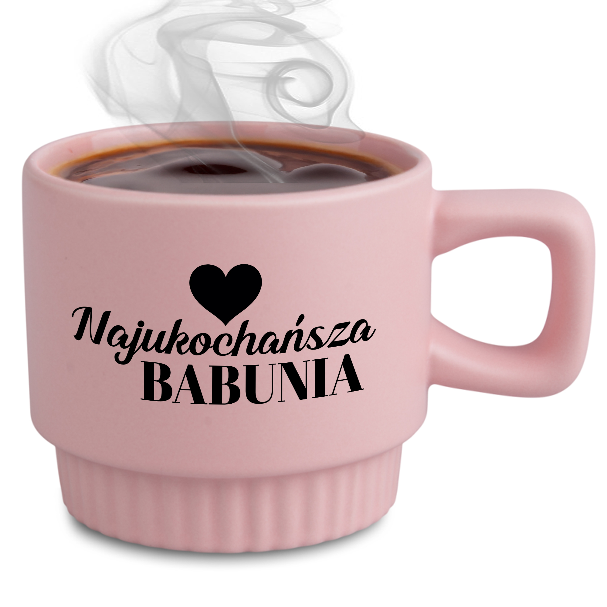 Riflovaný Hrnček Elegantný Darček Pre Babičku Ružový Najmilší
