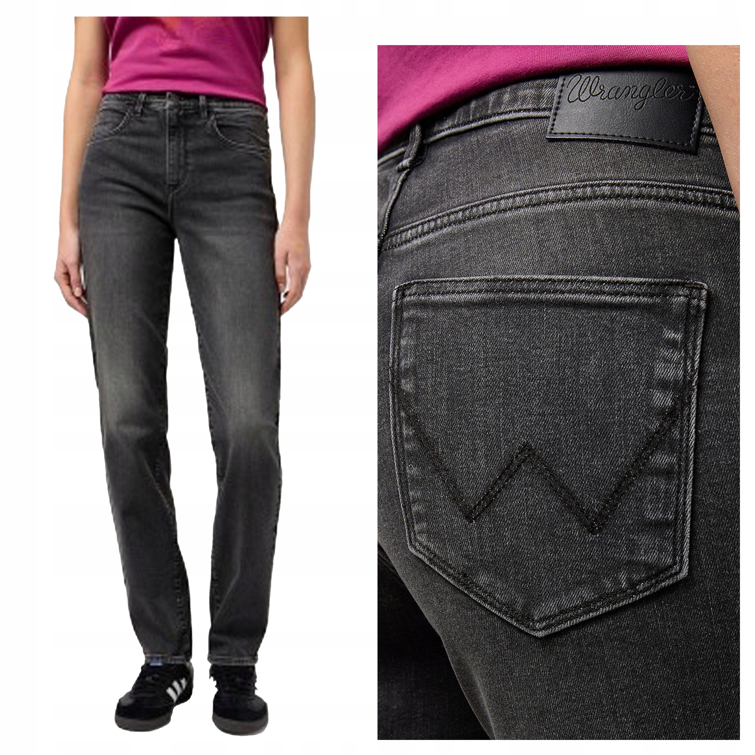 Wrangler Straight W31 L32 Dámské džínové kalhoty džíny Proste