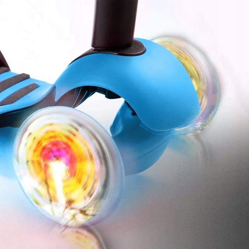 HULAJNOGA TRÓJKOŁOWA BALANSOWA LED 5W1 BIEDRONKA dla dzieci jeździk LED Kolor Niebieski Pomarańczowy Różowy Zielony