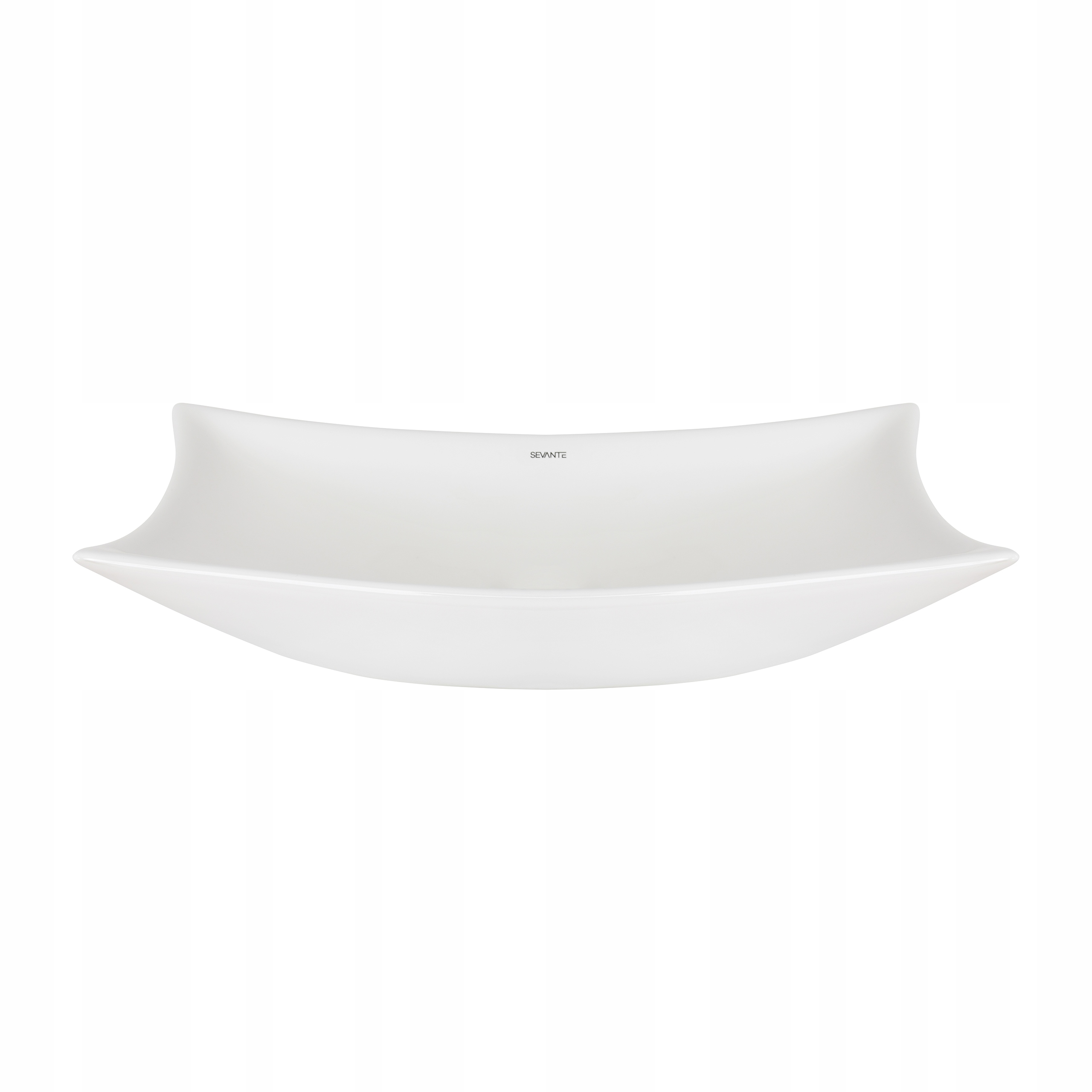 Keramická Umývadlová Doska Biela Obdĺžniková Voľne Stojaca