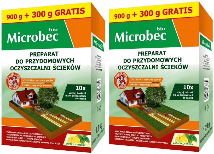 2x Nowy Bio Microbec 10x Mocniejszy Bakterie 1,2kg