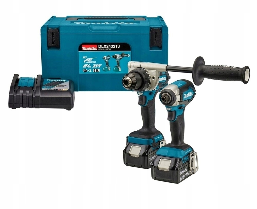 Makita DLX2432TJ DDF486 DTD153 Makpac 2x5.0Ah