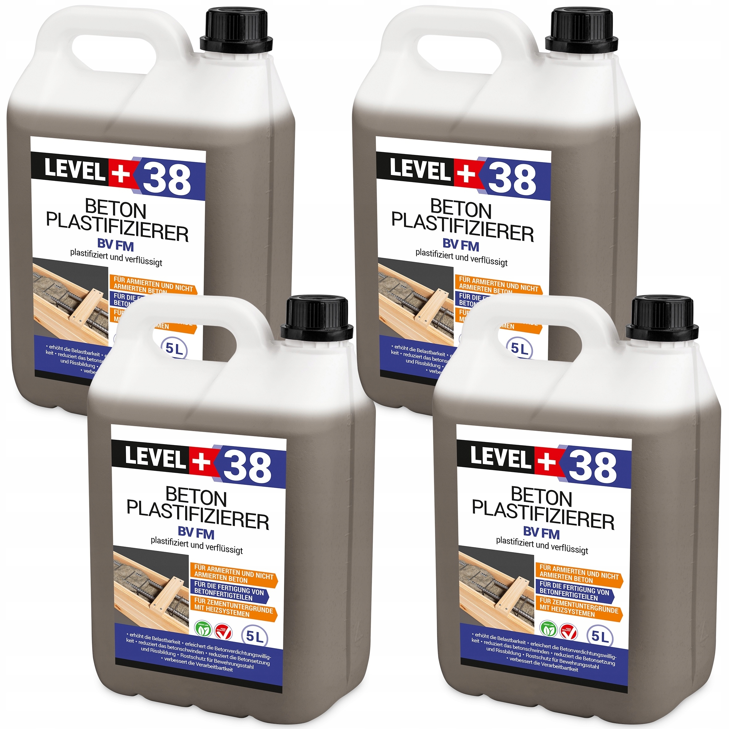 plastifikátor betonu 20L přísada Level+38