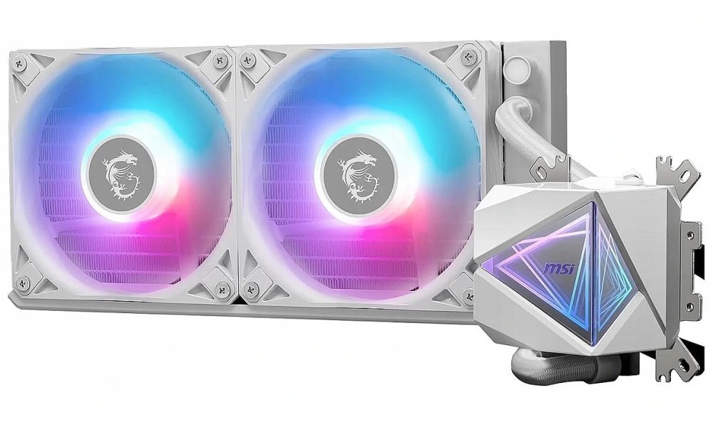 Msi vodní chladič Cpu Mag Coreliquid I240 White/ 2x 120mm Argb fan bílý