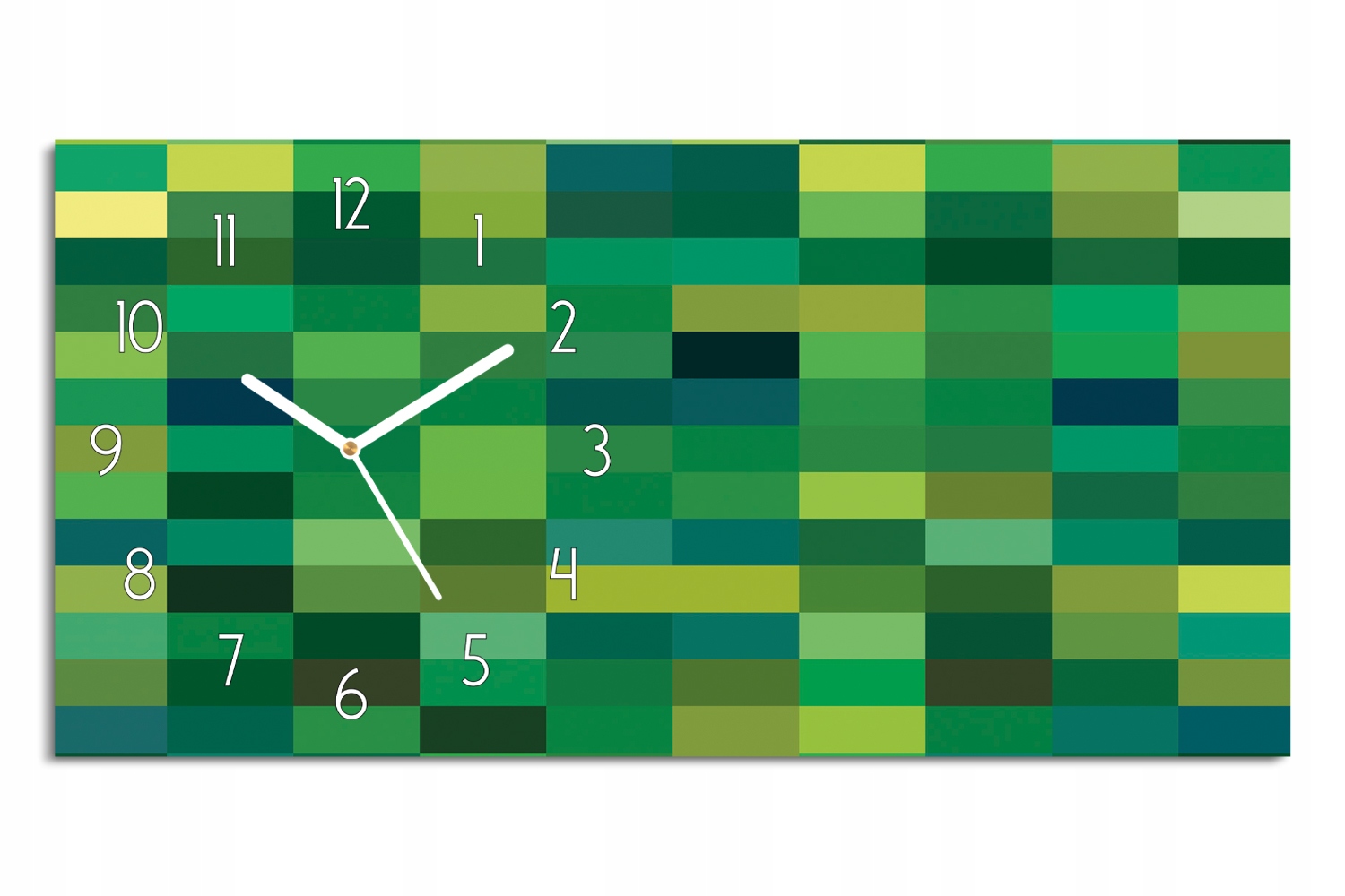 

zegar ścienny ze zdjęciem 60x30 Abstrakcja piksele