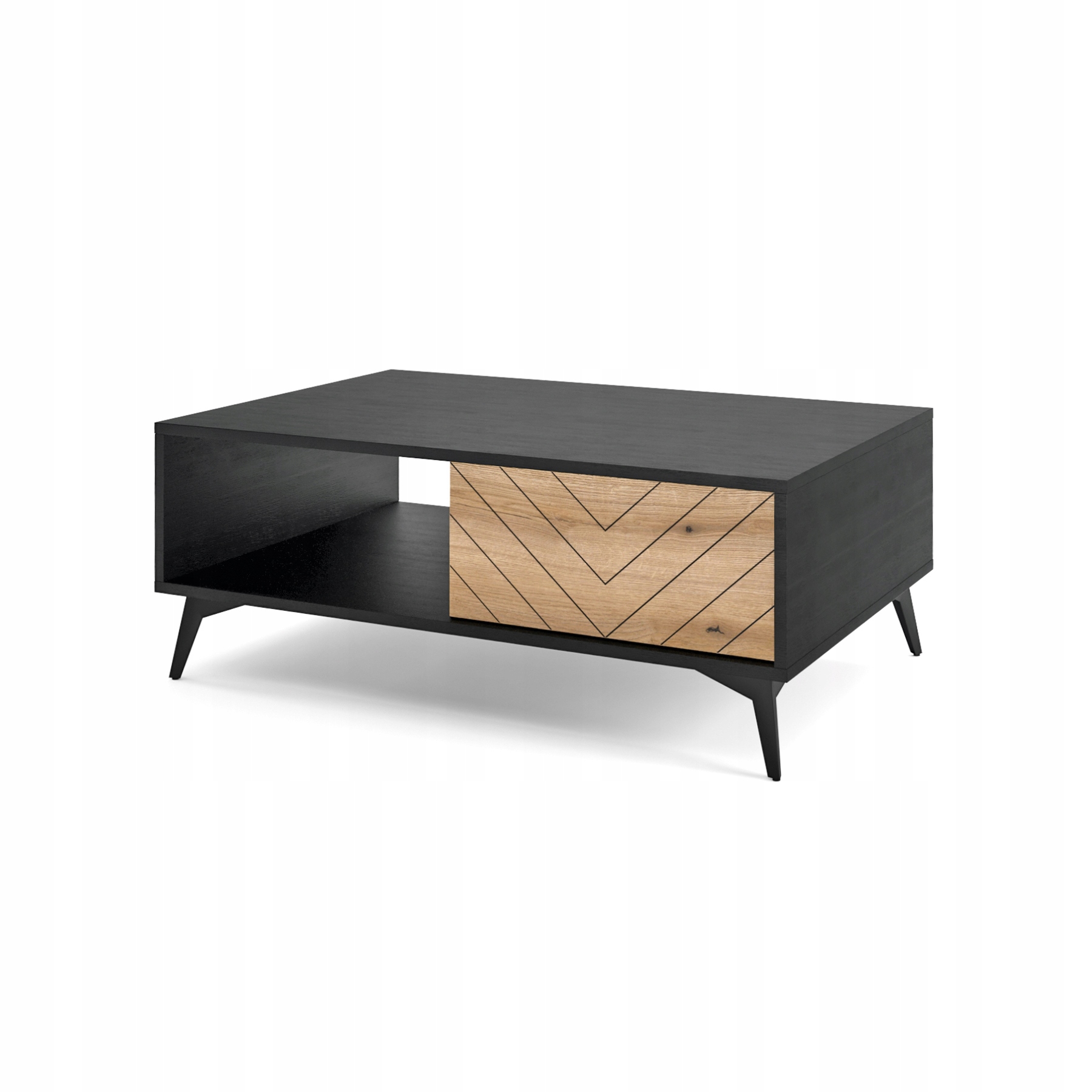 Konferenční stolek Boulia Černá/Dub Evoke Jedle