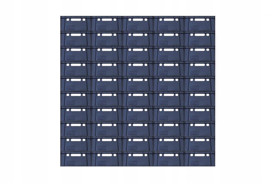 50 sztuk x Skrzynka Euro E2 nowy pojemnik czarna