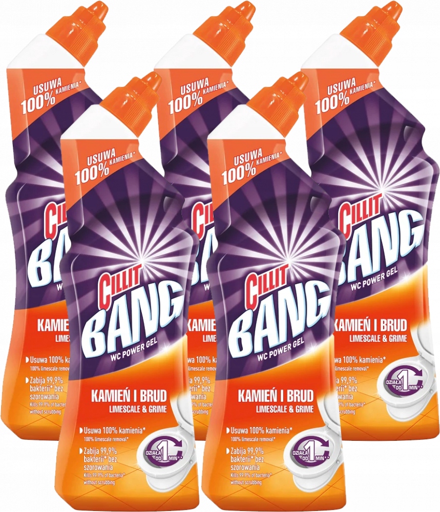 

Żel do toalet Cillit Bang Kamień i brud 750ml x5