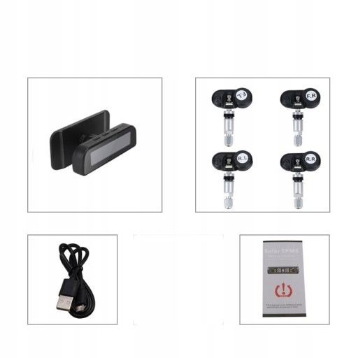 TPMS Monitor ciśnienia w oponach z 4 czujnik Liczba sztuk 4 szt.