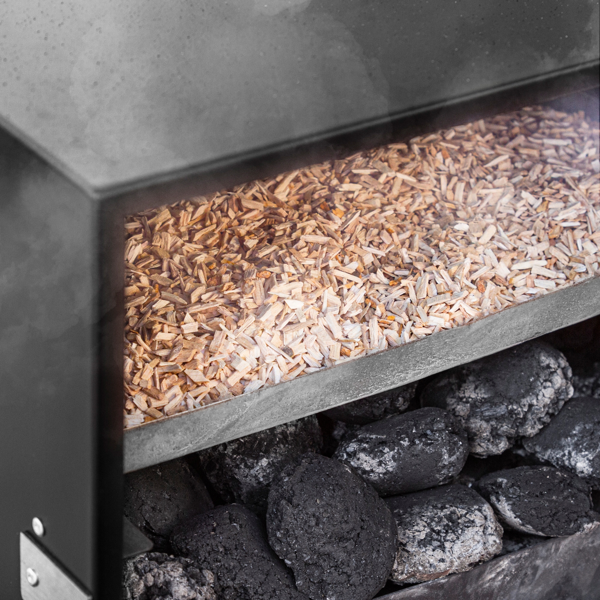 Zrębki do wędzenia / grillowania, 50% jabłoń + 50% buk, 450 g, kl. 8 Drzewo buk