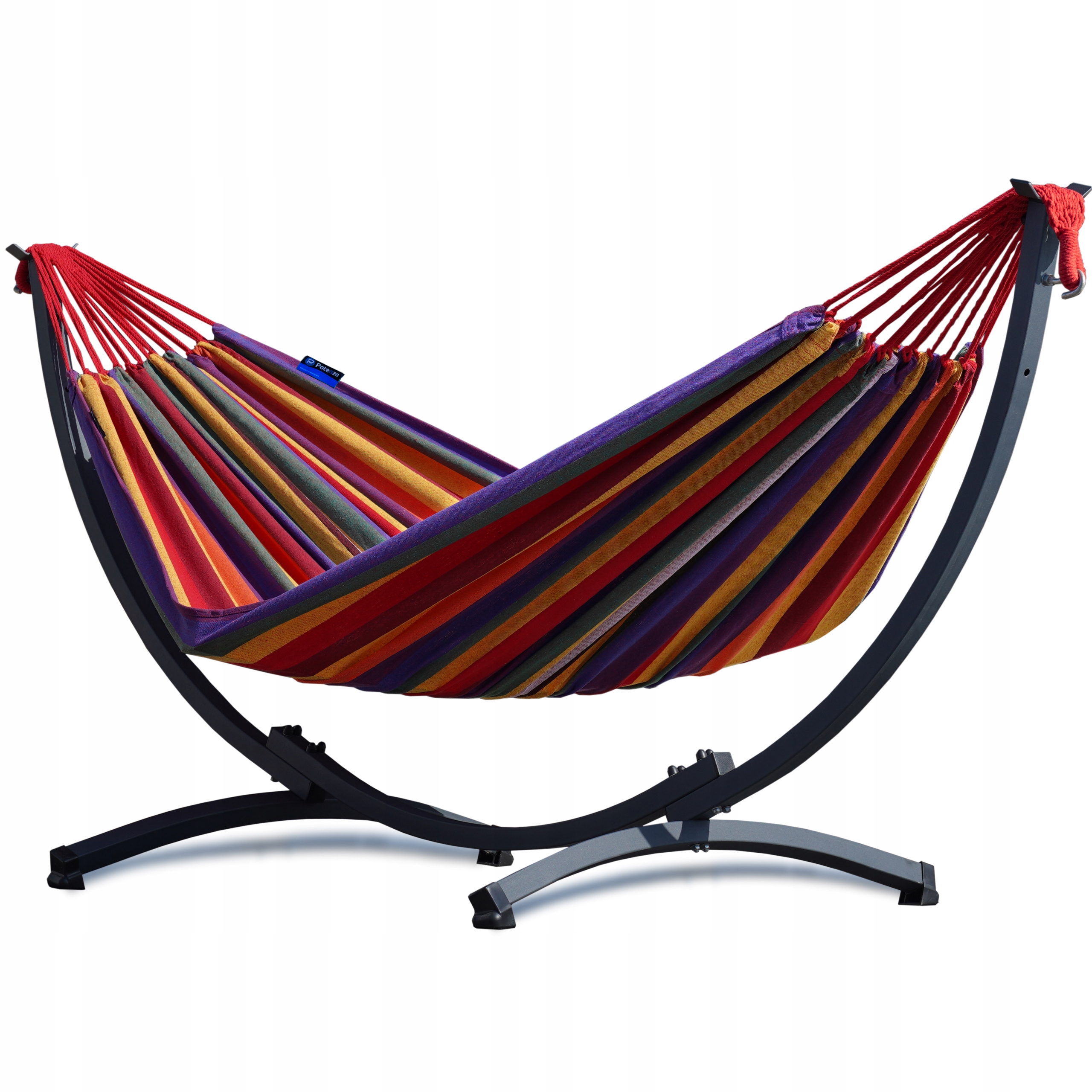 Hamak ze stelażem Kompakt kompaktowy zestaw hamak na balkon Potenza