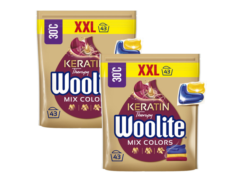 Kapsułki do prania Woolite Mix Colors 2 x 43 szt.