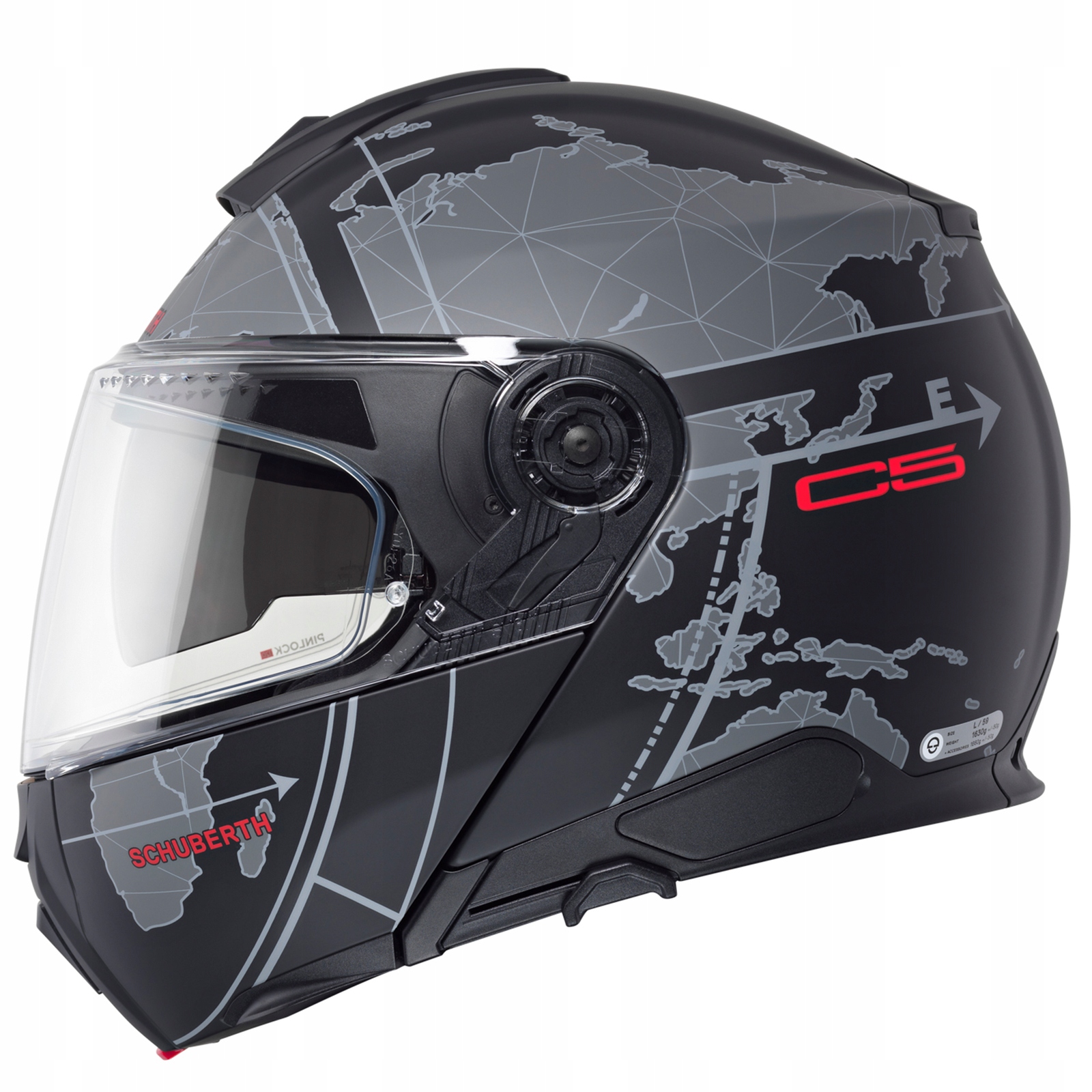 Motocyklová prilba Schuberth C5 Globe Black čierna S