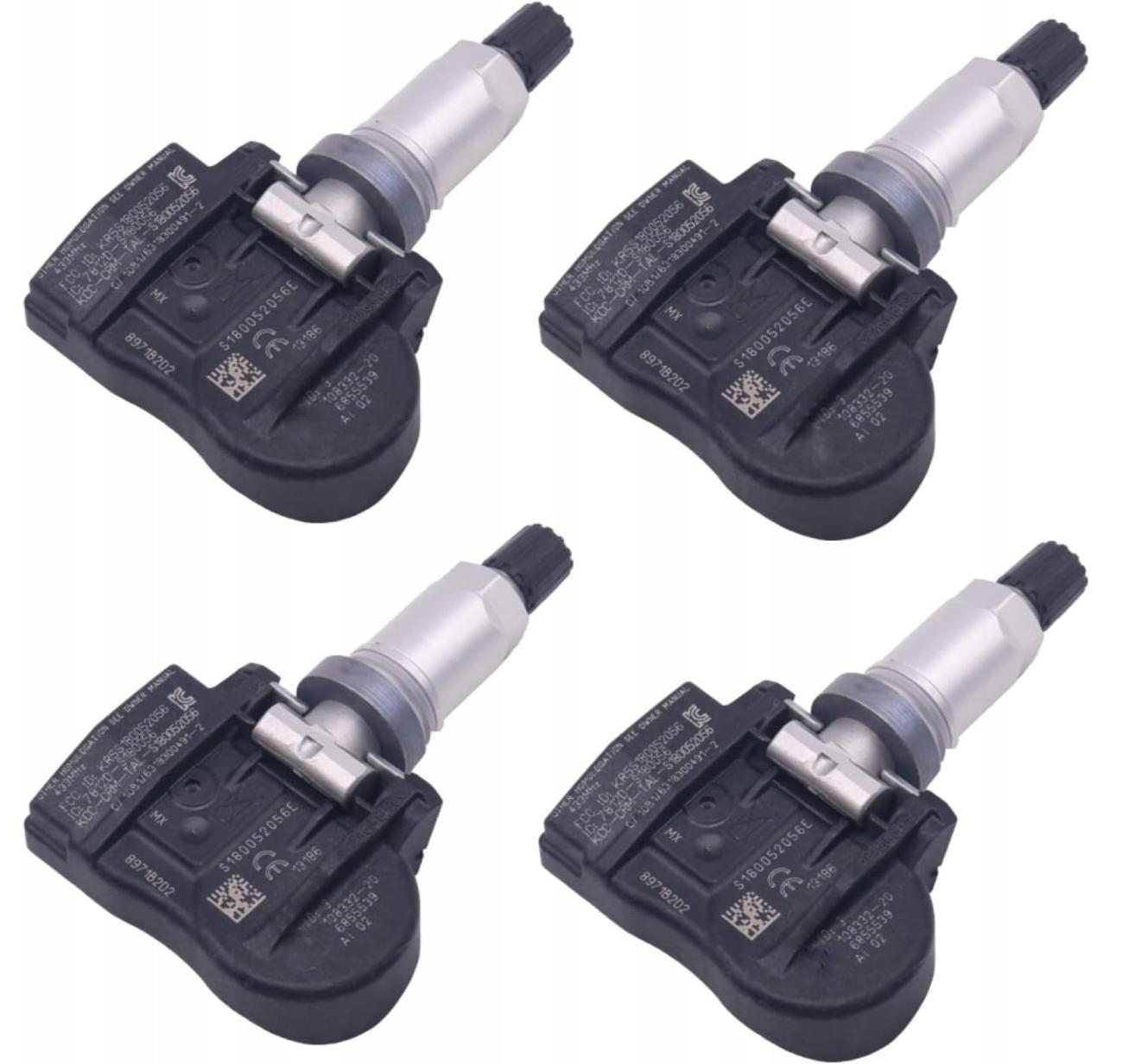 4x Snímač tlaku kolies Tpms Bmw F20 F21 F22 F23 F30 F31 F34 F33 F32