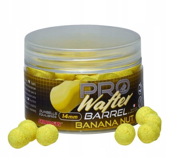 Waffters Starbaits Pro Banana Nut Barrel 14MM 50G