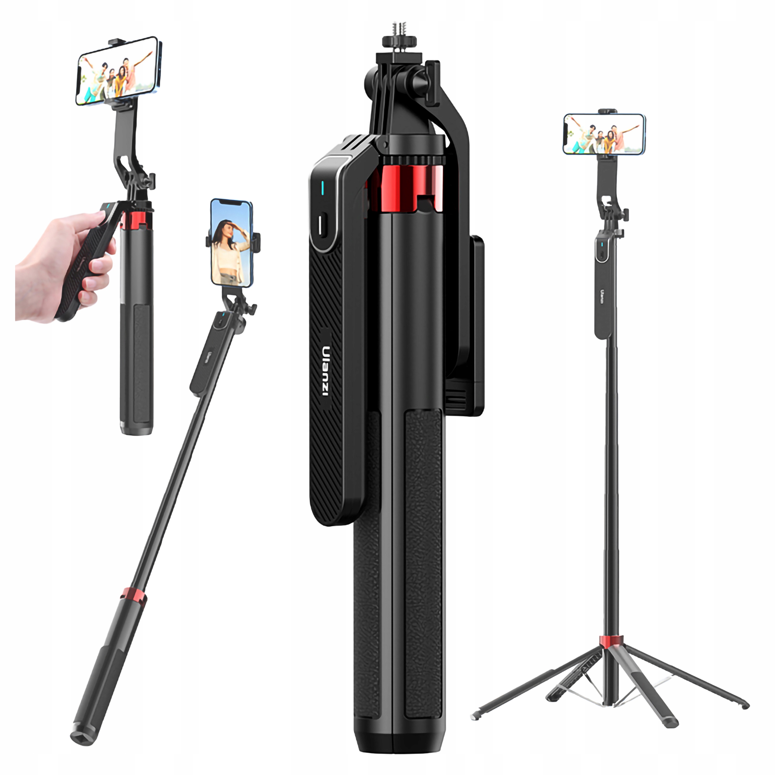 Kijek SelfieStick Statyw Ulanzi MA09 uchwyt na Smartfon pilot Bluetooth