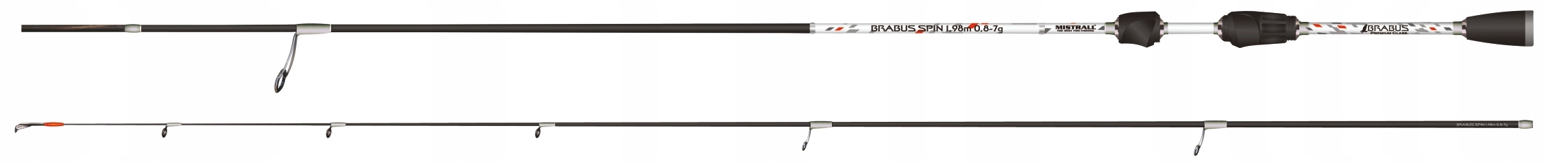 Wędka spinningowa Mistrall Brabus spin 198cm 1-9g ultra light
